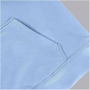 Conjunto de Sudadera con capucha de gran tamaño de lana de invierno para mujer, Sudadera corta con logotipo frontal y cuello con capucha - Product Image 4