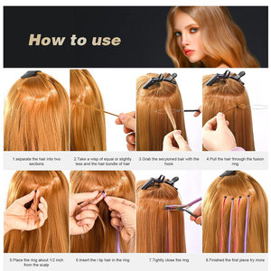 Herramientas de extensión de cabello de Color sólido de alta calidad, Alicates de abrazadera, alicates de cabello Micro links para cuentas de Micro anillos - Product Image 6