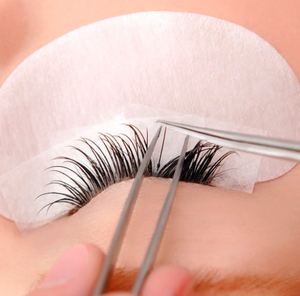 Pinzas de cejas de pestañas de acero inoxidable personalizables profesionales OEM al por mayor pinzas de extensión curvas rectas competitivas - Product Image 2