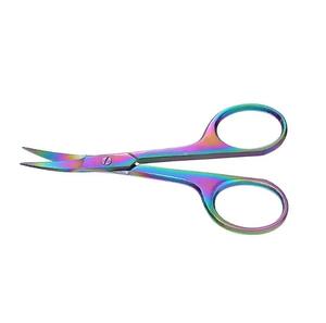 Tijeras de Pedicura de Acero Inoxidable con Hoja Curva Recubierta Multicolor, Herramienta de 30g para Recortar Cutículas para el Cuidado de las Uñas - Product Image 3