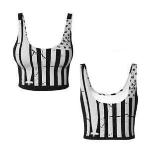 Sujetador Deportivo de Yoga para Mujer, Cuello en U, Cintura Alta, Sublimación, Spandex, Poliéster, Soporte Frontal Alto, Transpirable, Ligero, Ecológico - Product Image 1