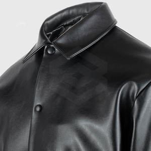 Chaqueta con letras de cuero personalizada Diseño único Chaqueta con letras de gran calidad para hombres en tamaño adulto - Product Image 4