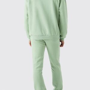 Conjunto Deportivo Unisex de Terciopelo con Logotipo Personalizado, Chaqueta y Pantalones de Dos Piezas, Color Sólido, 100% Algodón, MOQ Bajo, para Hombre, para Primavera - Product Image 6