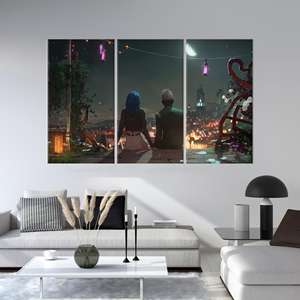 Arcane Season 2 Canvas : Œuvre d'art imprimée, design vibrant, décoration unique, 3P : Prêt à accrocher - Product Image 1