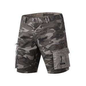 2025 nouvelle mode personnalisable hommes Cargo Shorts motif solide 100% coton Style décontracté avec poches personnalisées - Product Image 4