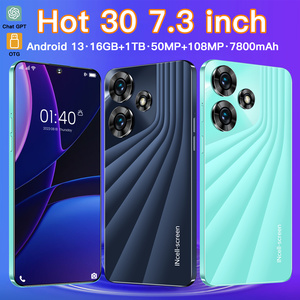 Hot30 รุ่นทั่วโลก 4G LTE 16GB+1TB RAM ROM หน้าจอ 7.3 นิ้ว ระบบ Android สมาร์ทโฟน 3G&4G 16GB สมาร์ทโฟนเล่นเกมเร็ว - Product Image 6