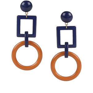 Nuevo diseño de madera con incrustaciones de Metal pendientes de aro de margaritas de verano collar accesorios de joyería de moda para mujer - Product Image 3