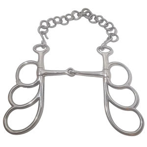 Nuevas y Modernas Mordazas para Caballos de Acero Inoxidable de Alta Calidad, Resistentes y Ajustables, al por Mayor y Personalizables, que Evitan el Deslizamiento del Bocado - Product Image 1