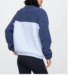 ชุดสเวตเชิ้ตมีฮู้ดพิมพ์ลายนูนสำหรับผู้หญิงซักด้วยกรดและเคลือบด้วยโลโก้ด้านหน้าปรับแต่งได้3D - Product Image 6