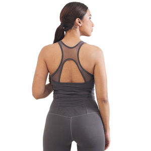Sujetador deportivo con logotipo personalizado para mujer, talla grande XS, Spandex, transpirable, acanalado, estilo de Yoga, estiramiento en cuatro direcciones, espalda cruzada bonita acolchada - Product Image 6