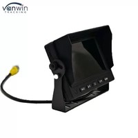 Mini 5 pouces AHD 1080P 720P CVBS voiture TFT moniteur support 4K résolution GPS VCD lecteur 2 voies entrée vidéo