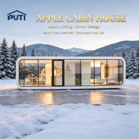 Cabine modulaire Apple haut de gamme à 1 ou 2 étages, maison mobile, bureau modulaire, pod de travail extérieur pour jardin, à économie d'énergie