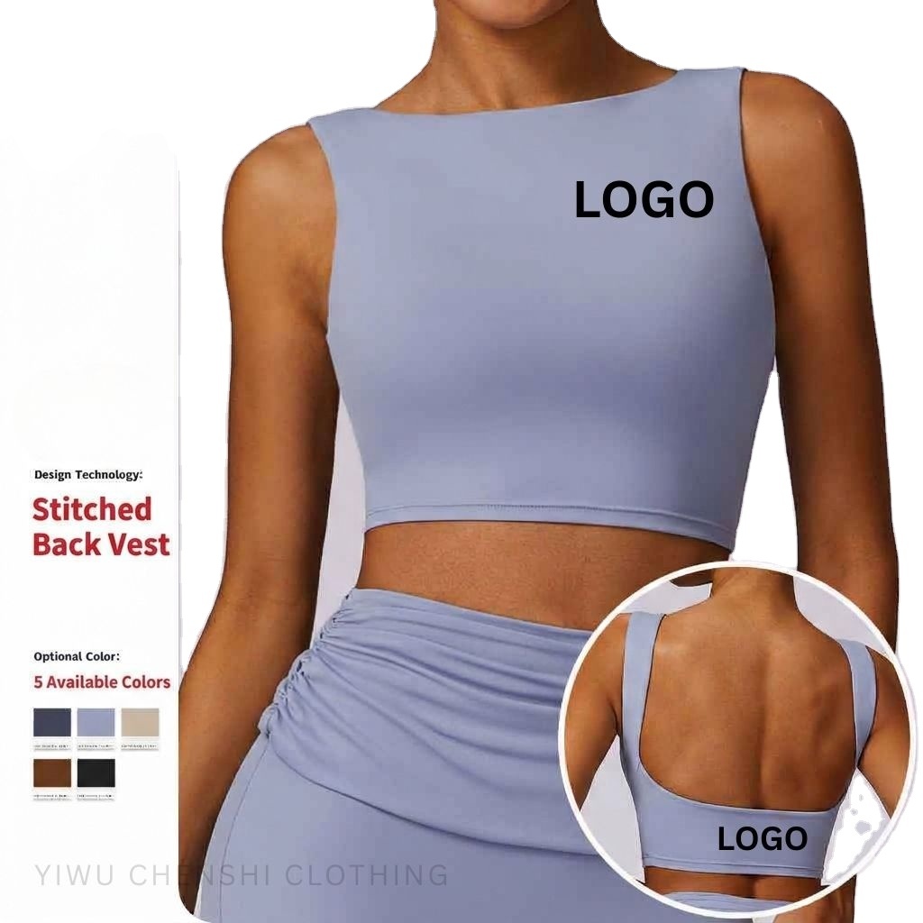 Women Custom Shockproof Beauty Back Sports Bra High Strength Push-Up Quick-Dry Yoga Vest Running Fitness Gym Workout Underwear
