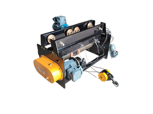 FLP Electric Wire Rope Hoist 1 TON Capacity 20 MTR Lifting Height Fall Panel <b>Brake</b> <b>Disc</b> <b>Brake</b> Gearbox Motor Remote Control IP55 - Product Image 2