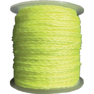 Cordon de pavage en polypropylène fluorescent jaune de 100 m, diamètre 1,7 mm, 30 kg – Lot de 6 pour aménagement paysager et terrasses - Product Image 1