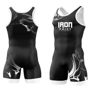 Collants de lutte pour hommes de haute qualité Logo personnalisé Engrenages de lutte par sublimation Singlets de lutte pour jeunes - Product Image 4