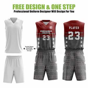 Uniformes de basket-ball personnalisés de haute qualité pour hommes et jeunes Maillots et shorts réversibles à séchage rapide - Product Image 2