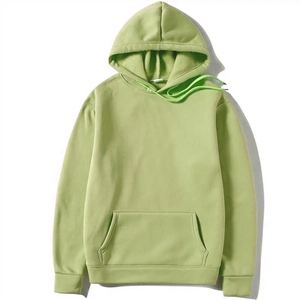 High Quality Men's Solid 100% Cotton Winter <b>Thermal</b> Pullover Hoodies Custom Logo Streetwear Wholesale - Product Image 5