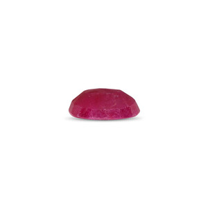 Pierre de rubis naturel en vrac 4,68 carats, taille émeraude cœur grenat, hauteur 8 mm, trou 1 mm, poli, traité thermiquement pour accessoires de bijouterie - Product Image 2
