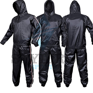 Traje de sauna de entrenamiento de gimnasio para hombres para entrenamiento de correr y ropa de sudoración - Product Image 4