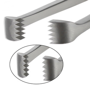 Pinzas VATS Allis de Alta Calidad, Curvas, de Mandíbula Ancha con Trinquete, Longitud de Trabajo de 9.5'' (24 cm), Acero Inoxidable Alemán |   OldMed - Product Image 4