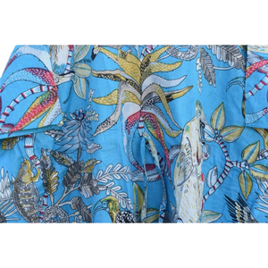 Caftan Robe de nuit en coton à imprimé floral pour femmes - Product Image 5