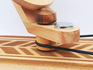 Enrouleur de boule de fil en bois fabriqué à la main pour tricoter le crochet-naturel actionné à la main-enrouleur de boule de traction de cadeaux de tricoteuse - Product Image 4