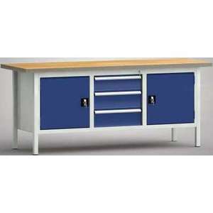 Banco da lavoro standard 2000x700x840, BM-Pl.40mm, 3Gh.(2 Porte, 3 Cassetti) - Product Image 1