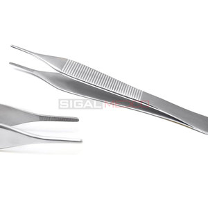 Pinzas Adson de acero inoxidable de alta calidad de 15cm, instrumentos médicos de ortodoncia Dental multiusos totalmente reutilizables funcionales - Product Image 1