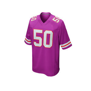 เสื้ออเมริกันฟุตบอลแบบใหม่ สวมใส่สบาย แห้งเร็ว ผลิตจากโพลีเอสเตอร์ 100% ชุดกีฬา เสื้ออเมริกันฟุตบอลสำหรับผู้ชาย - Product Image 5