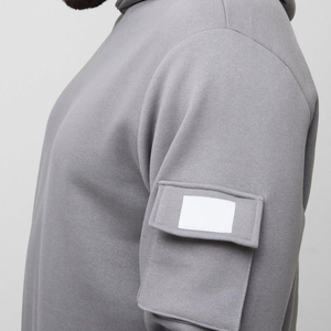 Conjunto de chándal acampanado de 2 piezas personalizado para hombre, chándal de 100% algodón, pantalones de chándal acampanados y conjuntos de Sudadera con capucha - Product Image 4