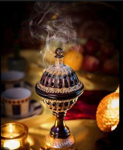 Difusor de metal moderno contemporáneo Bukhoor Pot elegante para casas elegantes para primavera - Product Image 4