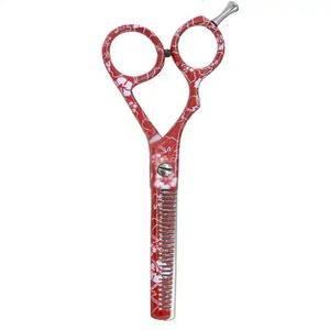 Ciseaux de coiffeur enduits de papier Ciseaux de coiffeur à bord de rasoir Ciseaux amincissants de 6 "avec repose-doigts Ciseaux amincissants en acier inoxydable - Product Image 3