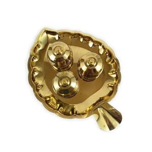 Caja Kumkum de latón dorado de calidad superior, modelo troquelado grabado impreso personalizado, logotipo personalizado moderno, regalo de decoración del hogar, caja fuerte India - Product Image 2