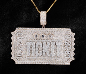 Collar con colgante de diamante Moissanite de alta calidad en plata de ley para joyería de moda a los mejores precios - Product Image 5