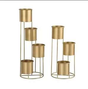 Elegante Soporte de Metal Dorado para Macetas, para Hogar, Oficina y Hotel, Suministro al por Mayor a Precio Económico - Product Image 4