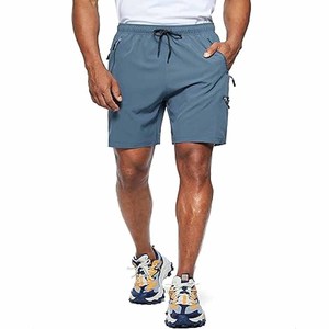 Pantalones cortos para correr de entrenamiento de gimnasio para hombre con bolsillos, pantalones cortos sin costuras elásticos de trabajo informal reflectante para exteriores de Dress Sports - Product Image 2