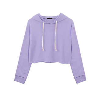Haut de yoga noir pour femme, coupe courte, à manches longues, col drapé, couleur unie, coupe ample - Product Image 3
