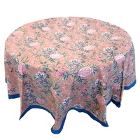 Nouvelle arrivée : Nappe en coton imprimée à la main, motif floral palmier, prix direct fabricant indien, meilleur prix