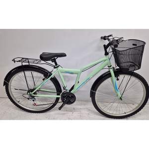 Dorello 26 Rim City Bike avec cadre vert 24 Rim et 26 Rim Bike Fender Basket - Product Image 2
