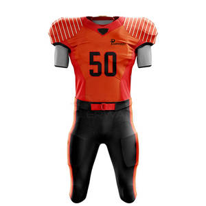 Conjuntos de uniformes de fútbol americano para adultos para hombres, manga corta, 100% poliéster, alta calidad, precio bajo - Product Image 1