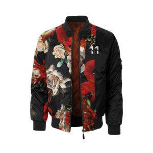 Chaqueta de béisbol de Satén/Chaqueta universitaria de hombre con bordado de logotipo personalizado con estilo de moda al por mayor - Product Image 5