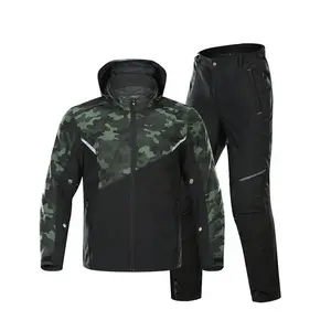 Chaqueta y pantalón impermeable para motocicleta, traje de Cordura para invierno, color verde militar, nuevo diseño