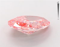 Aniva, Diamantes Sueltos de Color Rosa Cultivados en Laboratorio, Certificados por IGI, Corte Ovalado de 10.04 Quilates, Excelente Corte Pulido Garantizado