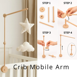 Mobile de berceau <span class=keywords><strong>pour</strong></span> bébé en <span class=keywords><strong>feutre</strong></span> en forme de montgolfière, nuages, étoiles et soleil, jouets apaisants <span class=keywords><strong>pour</strong></span> bébé confortables avec divers animaux marins, décoration suspendue - Product Image 6