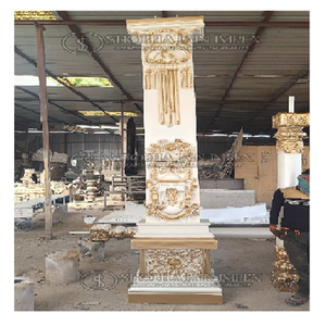 Pilar de tema dorado para decoración de bodas - Product Image 1