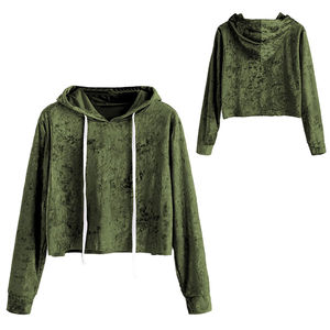 Sudadera con capucha holgada con estampado de letras para mujer, Sudadera con capucha informal para mujer, Sudadera con capucha de gran tamaño recortada para mujer - Product Image 6