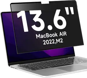 Bộ lọc riêng tư cho MacBook Air Mac Book Pro 13.6 ''M2 2022 máy tính xách tay máy tính xách tay iMac Bộ phim bảo vệ màn hình chống gián điệp