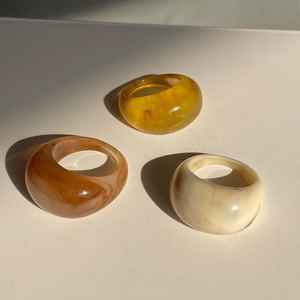 Anillos de dedo de resina de moda Premium tamaño 18 Mm alta calidad mejor pulido para hombres mujeres anillo de fiesta producto más vendido - Product Image 2