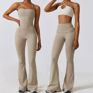 Mallas acampanadas holgadas para mujer Ropa activa Deportes Calcaports Calca Legging Control de barriga Leggings de levantamiento de glúteos - Product Image 3